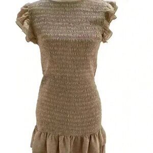 Storia Tan & Black Mini Dress size Small